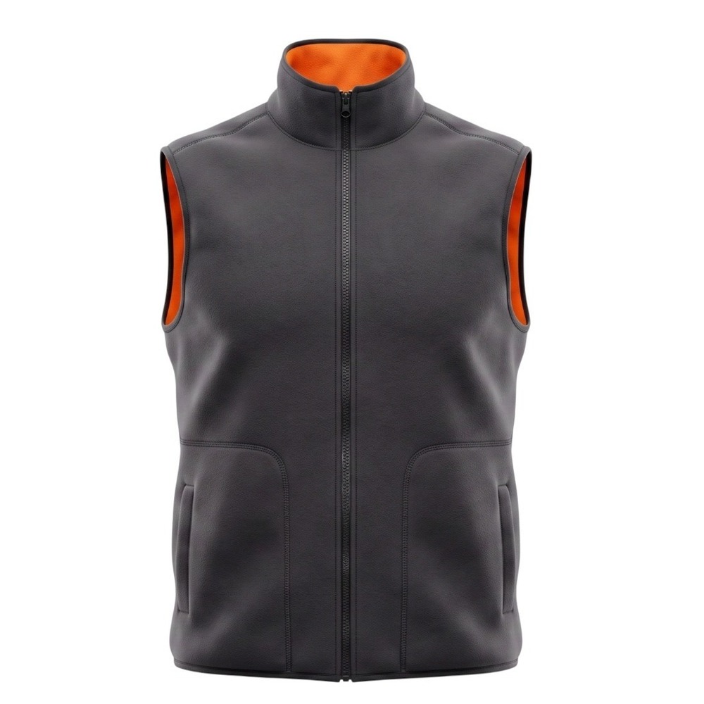Vintage UNIONBAY Reversible Full-Zip Vest Men's Medium - Orange & Charcoal Gray